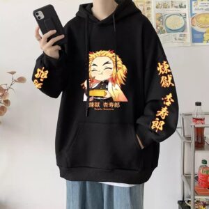 Rengoku Demon Slayer Dukserica A53
